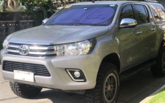 Grey Toyota Hilux 2016 for sale in Angeles City-3