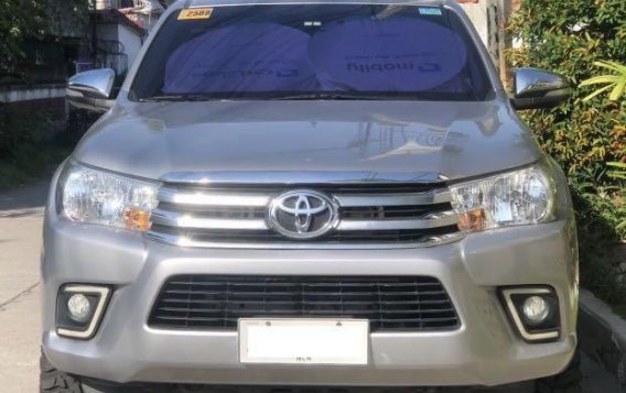 Grey Toyota Hilux 2016 for sale in Angeles City