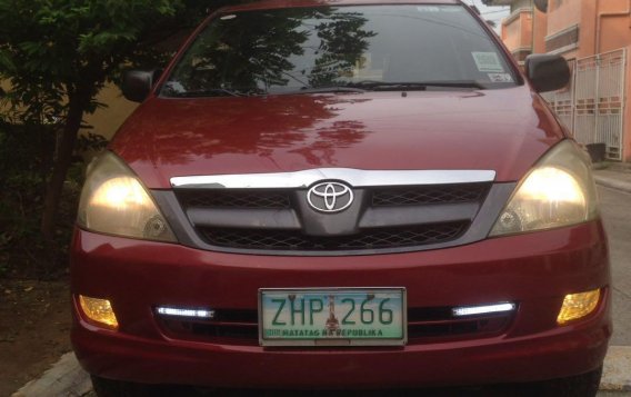 Red Toyota Innova 2007 for sale in Quezon City