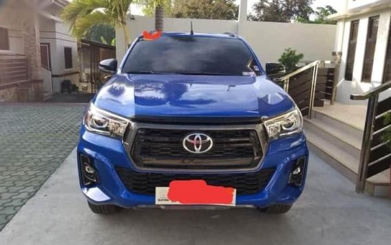 Blue Toyota Hilux 2009 for sale in Quezon City