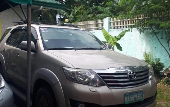 Silver Toyota Fortuner 2012 for sale in Lucena