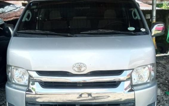 Silver Toyota Hiace 2014 for sale in Tacloban