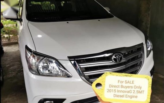 White Toyota Innova 2015 for sale in Cabanatuan