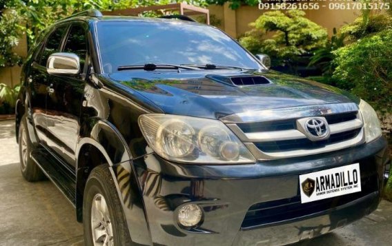 Black Toyota Fortuner 2008 for sale in Cebu