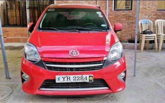 Red Toyota Wigo 2015 for sale in San Mateo