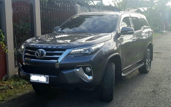Grey Toyota Fortuner 2016 for sale in Davao -1