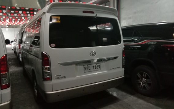 Pearlwhite Toyota Hi Ace Super Grandia 2017 for sale in Quezon City