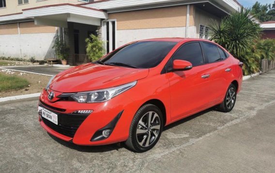 Selling Red Toyota Vios 2019 in Mandaue-1