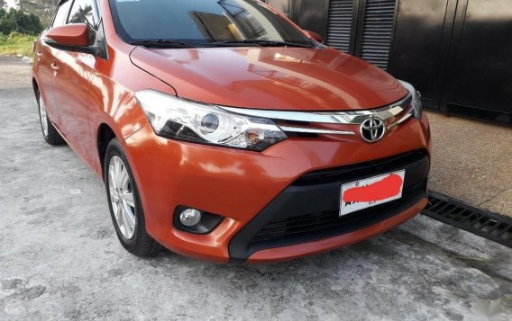 Orange Toyota Vios 2014 for sale in Quezon-4