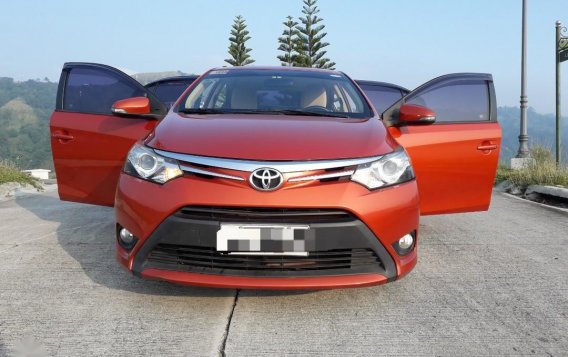 Orange Toyota Vios 2014 for sale in Quezon