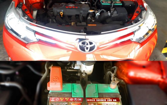 Orange Toyota Vios 2016 for sale in Marikina-6