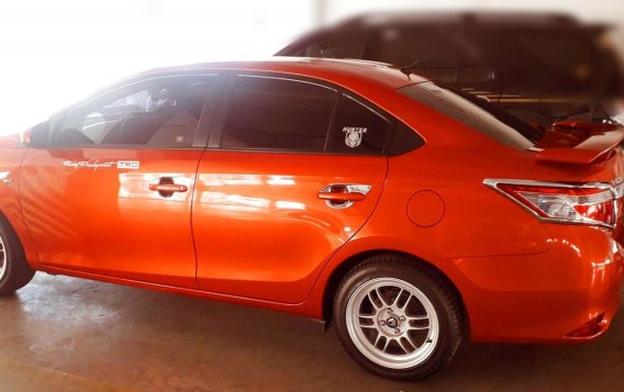 Orange Toyota Vios 2016 for sale in Marikina-1