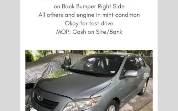 Selling Silver Toyota Corolla Altis 2010 in Pasig