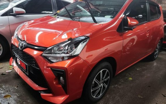 Orange Toyota Wigo 2020 for sale in Quezon City