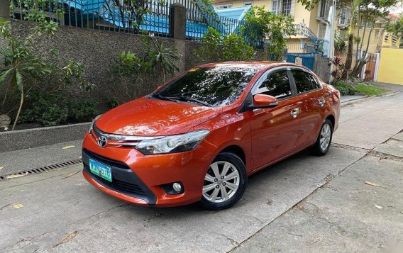 Orange Toyota Vios 2014 for sale in Quezon