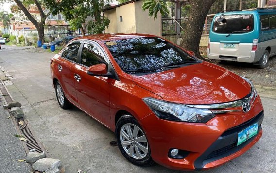 Orange Toyota Vios 2014 for sale in Quezon-3