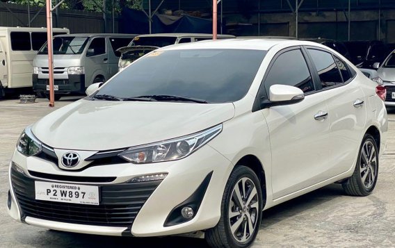 Pearl White Toyota Vios 2019 for sale in Makati-1