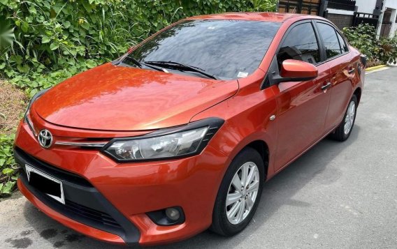 Orange Toyota Vios 2016 for sale in Las Piñas-1