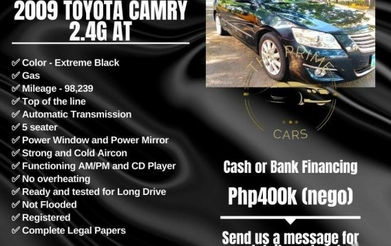 Black Toyota Camry 2009 for sale in Quezon