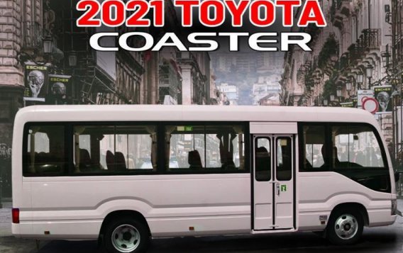Selling White Toyota Coaster 2021 in Quezon-2