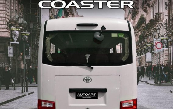 Selling White Toyota Coaster 2021 in Quezon-1