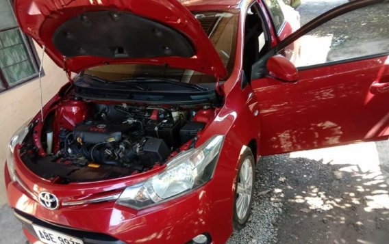Red Toyota Vios 2016 for sale in Automatic-3