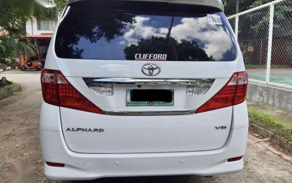 Pearl White Toyota Alphard 2011 for sale in Taytay-5