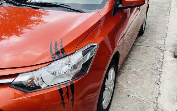 Orange Toyota Vios 2017 for sale in Marikina-4