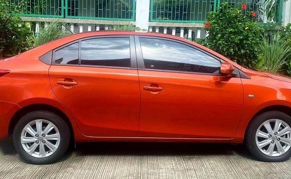 Orange Toyota Vios 2017 for sale in Quezon-4