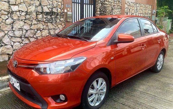 Orange Toyota Vios 2017 for sale in Quezon-9