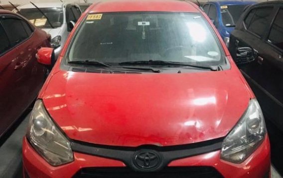 Red Toyota Wigo 2018 for sale in Quezon City