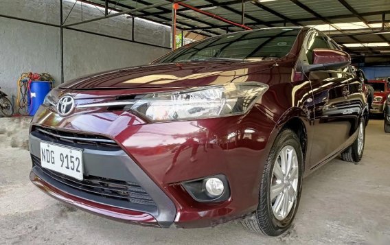 Red Toyota Vios 2017 for sale in Las Pinas-1