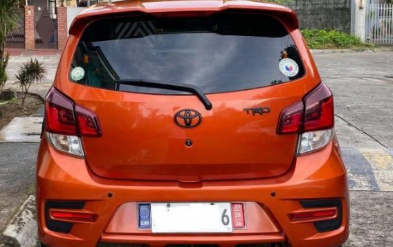 Orange Toyota Wigo 2017 for sale in San Mateo-1