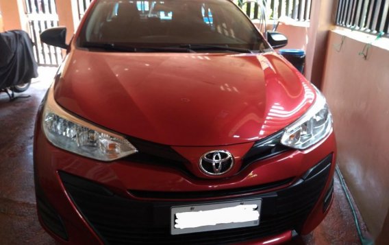 Red Toyota Vios 2018 for sale in Manual