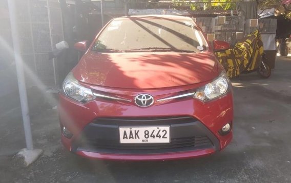 Red Toyota Vios 2014 for sale in Manual