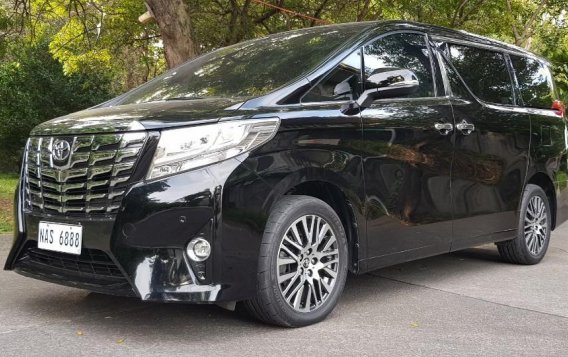 Black Toyota Alphard 2017 for sale in Las Pinas-1