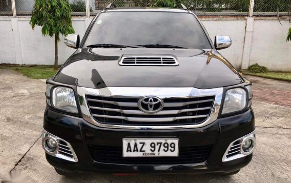 Black Toyota Hilux 2014 for sale in Cebu City