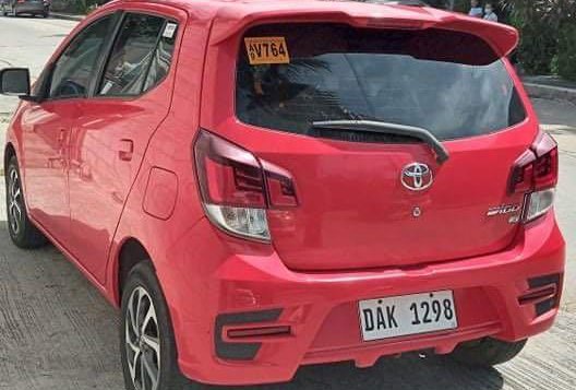 Red Toyota Wigo 2019 for sale in Quezon City