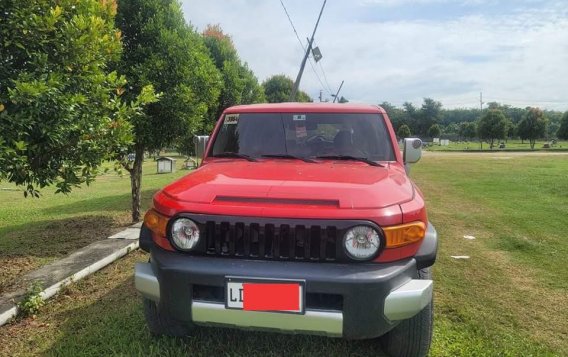 Red Toyota Fj Cruiser 2015 for sale in Makilala