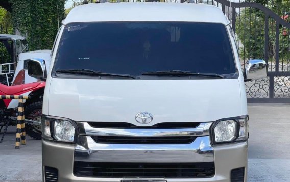 White Toyota Hiace 2016 for sale in Quezon City