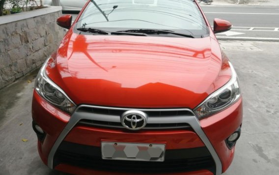 Orange Toyota Yaris 2017 for sale in Quezon -1