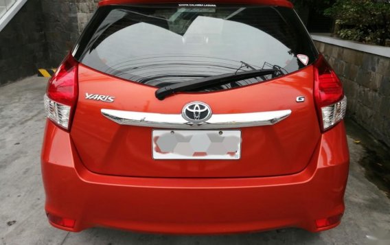 Orange Toyota Yaris 2017 for sale in Quezon -2