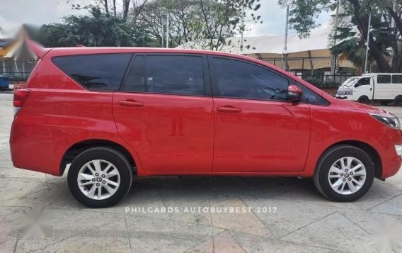 Red Toyota Innova 2017 for sale in Las Piñas-1