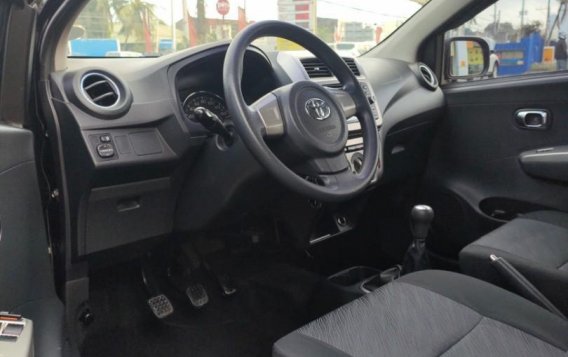 Black Toyota Wigo 2014 for sale in Manual-7