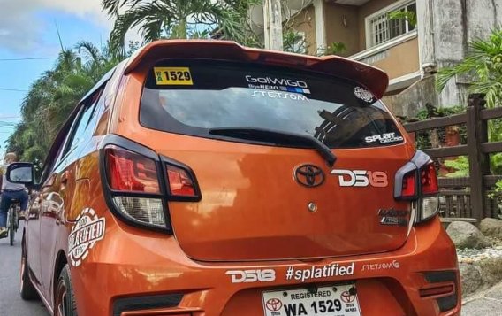Orange Toyota Wigo 2017 for sale in Automatic-3