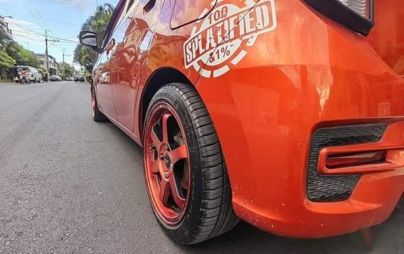 Orange Toyota Wigo 2017 for sale in Automatic-7