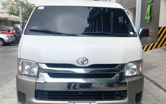 Selling Pearl White Toyota Hiace 2015 in Quezon