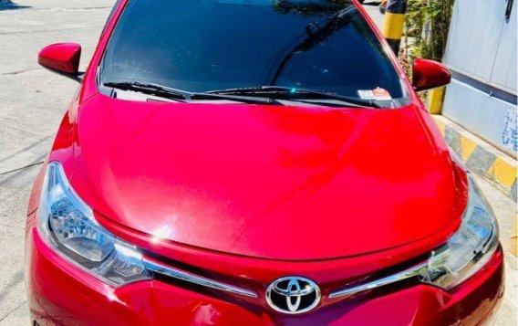 Red Toyota Vios 2015 for sale in Manual-9