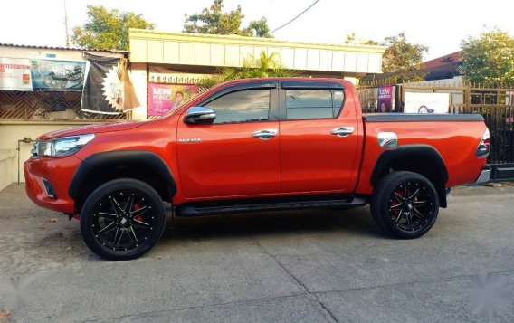 Orange Toyota Hilux 2017 for sale in Angeles -1