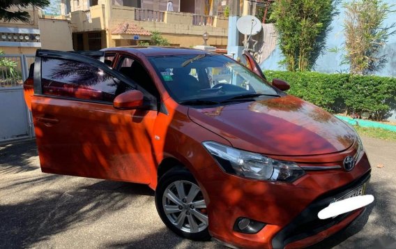 Orange Toyota Vios 2017 for sale in Muntinlupa-7